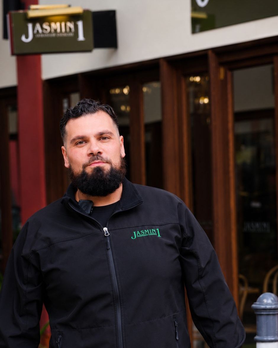 Wahib, chef and owner, outside Jasmin 1 on Norton Street, Leichhardt